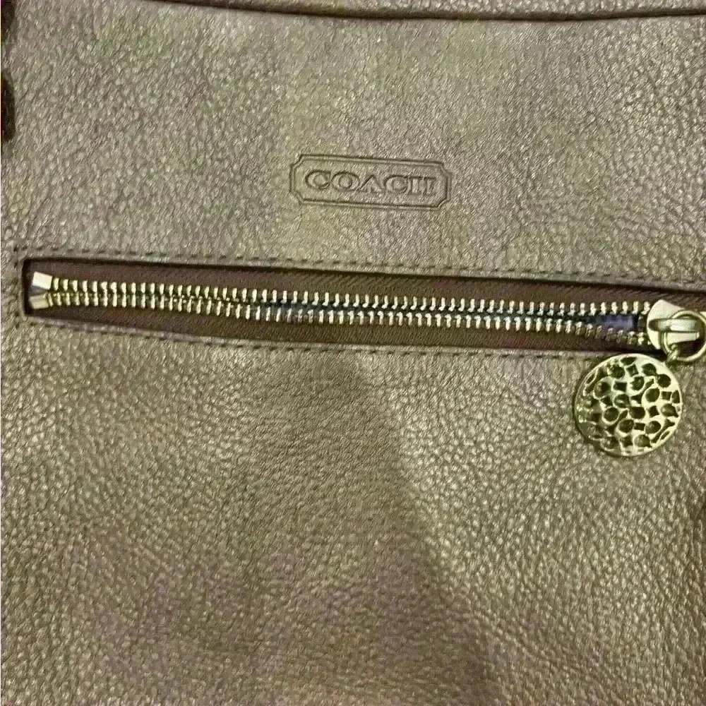 Coach Alexandra Convertible Hobo Bronze Purse - Picture 2 of 6